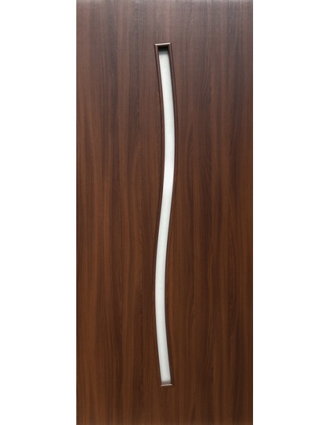 Line Glass-02 Шимо шоколад, со стеклом сатин